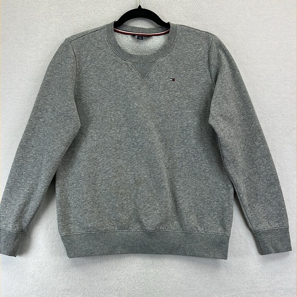 Tommy Hilfiger Tops - Tommy Hilfiger Women’s Crewneck Sweatshirt Size Small Gray Pullover Cotton/Poly